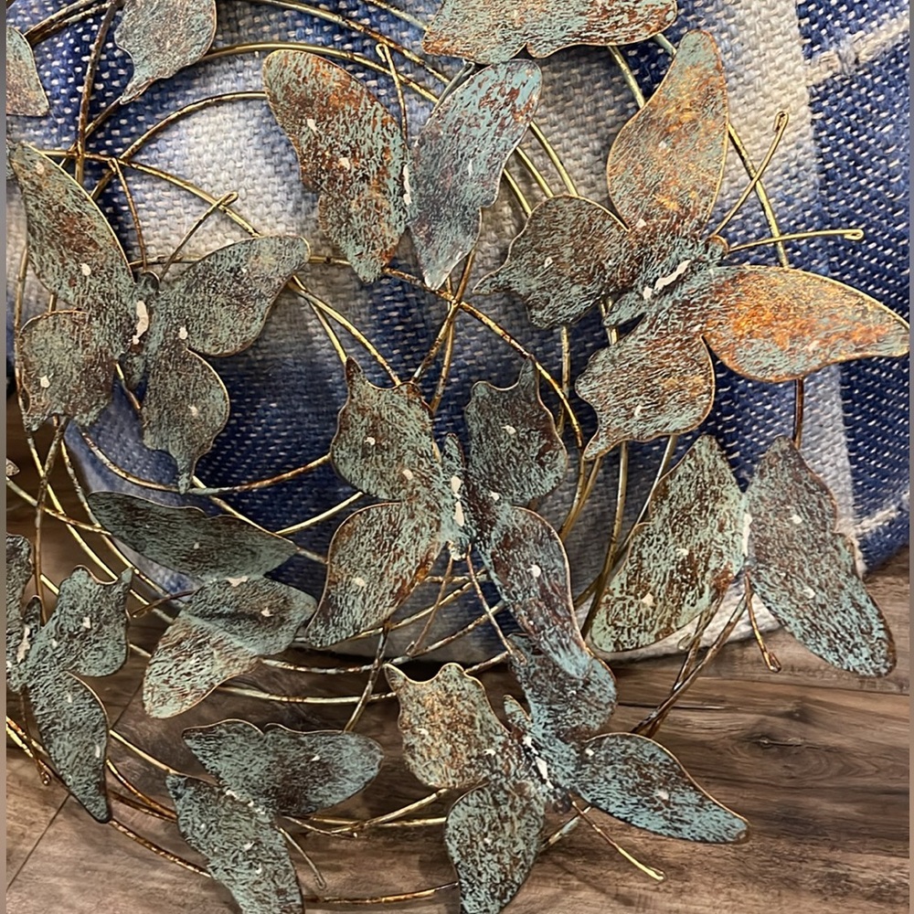 🏷️Rustic Metal Butterfly Wall Art